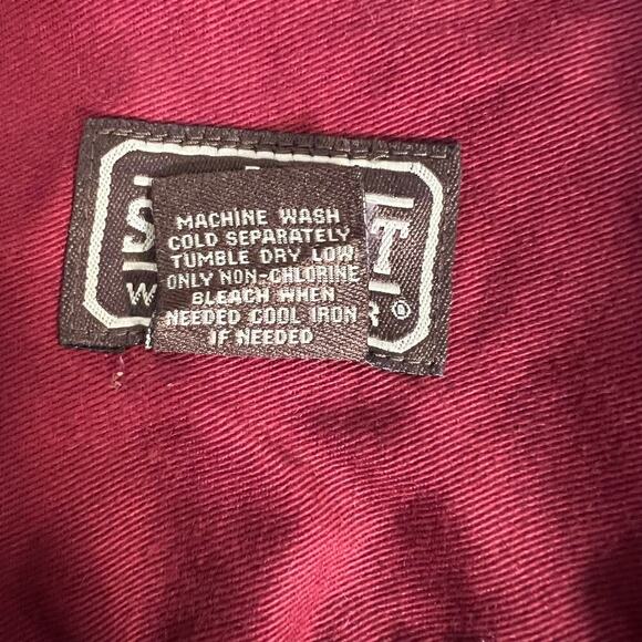 C.E. Schmidt WorkWear Men’s XL Button Down 100% Cotton Heavy Duty Burgundy - Picture 9 of 9